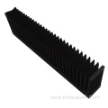 custom extrusion aluminum black large heatsink